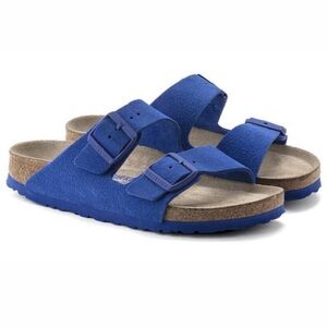 Birkenstock Arizona Suede Sandals in Ultra Blue